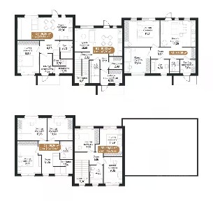 Продается 1-этажный таунхаус, 95,3 м²