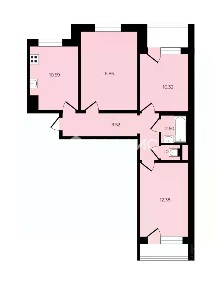 Продается 3-комн. квартира, 63,29 м²