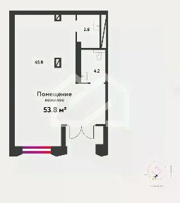 Продается помещение свободного назначения, 53,8 м²