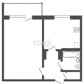 Продается 1-комн. квартира, 37,1 м²