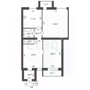Продается 4-комн. квартира, 101,9 м²
