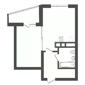 Продается студия, 39 м²