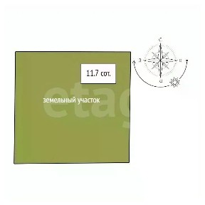 Продается участок, 11,7 сот.