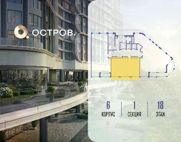 Москва, СЗАО, р-н Хорошево-Мневники, Остров жилой комплекс, 7-й квартал
