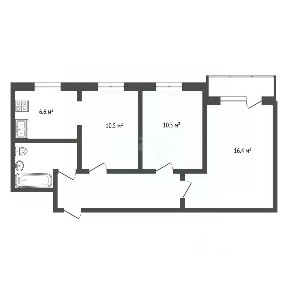 Продается 3-комн. квартира, 55,7 м²