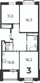 Продается 3-комн. квартира, 71,9 м²