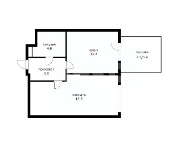 Продается 1-комн. квартира, 44 м²