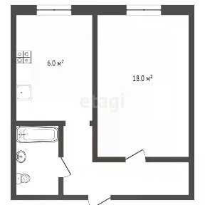 Продается 1-комн. квартира, 32,5 м²