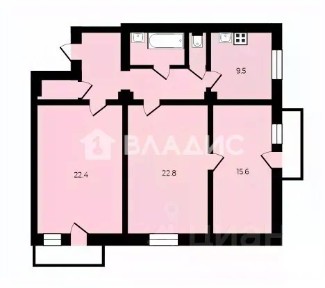 Продается 3-комн. квартира, 88,2 м²