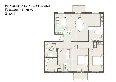 Продается 4-комн. квартира, 151 м²