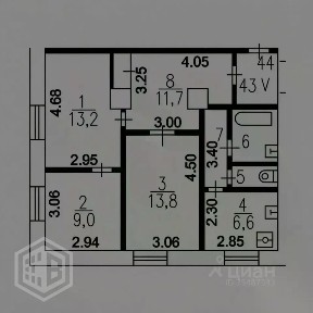 Продается 3-комн. квартира, 63,4 м²