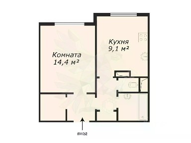 Продается 1-комн. квартира, 35,7 м²