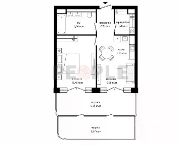 Продается 2-комн. квартира, 49,64 м²