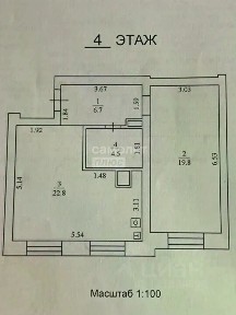 Продается 2-комн. квартира, 53,8 м²
