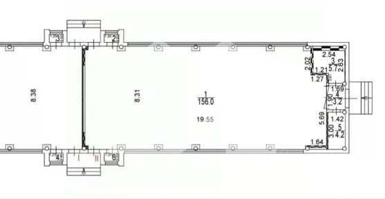 Сдается торговая площадь, 165 м²
