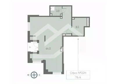 Сдается торговая площадь, 77 м²