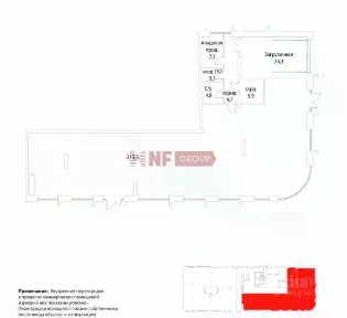 Сдается торговая площадь, 270 м²