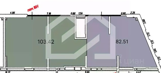 Сдается помещение свободного назначения, 82,51 м²