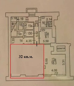 Сдается помещение свободного назначения, 32 м²