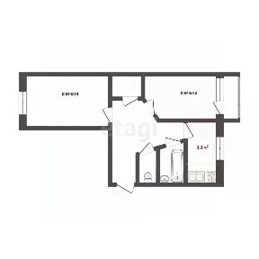 Сдается 2-комн. квартира, 44,2 м²