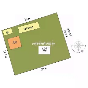 Продается 1-этажный дом, 20 м²