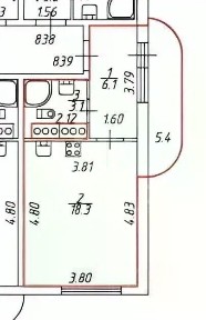 Продается студия, 27,5 м²