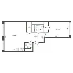Продается 2-комн. квартира, 54 м²