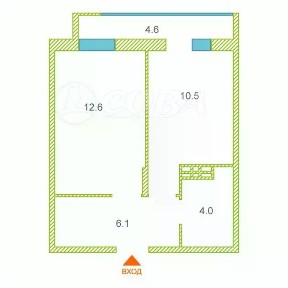 Продается 1-комн. квартира, 36 м²