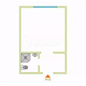 Продается студия, 18,7 м²