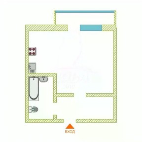 Продается студия, 25 м²