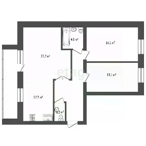 Продается 3-комн. квартира, 84,3 м²