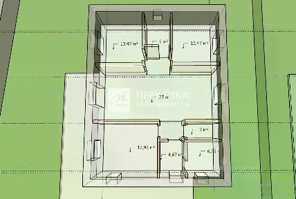 Продается 1-этажный дом, 112 м²