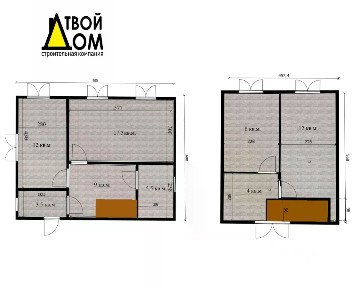 Продается 2-этажный дом, 80 м²