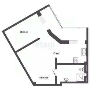 Продается 1-комн. квартира, 42,7 м²