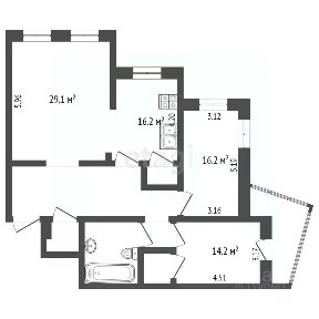 Продается 3-комн. квартира, 107,4 м²