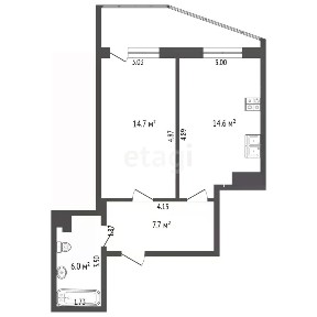 Продается 1-комн. квартира, 41,9 м²