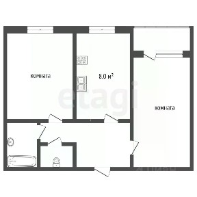 Продается 2-комн. квартира, 60,1 м²