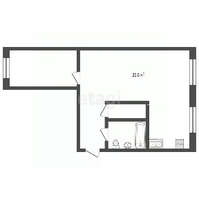 Продается 1-комн. квартира, 42,5 м²