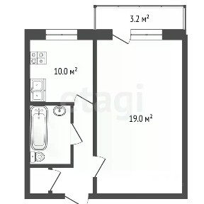 Продается 1-комн. квартира, 32,2 м²