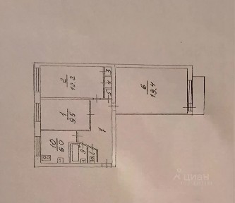 Продается 3-комн. квартира, 61,1 м²