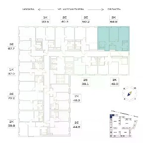 Продается 2-комн. квартира, 66 м²