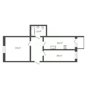Продается 2-комн. квартира, 70 м²
