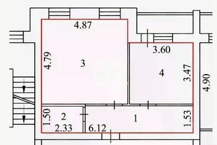 Продается студия, 48,7 м²