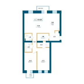 Продается 4-комн. квартира, 104,56 м²