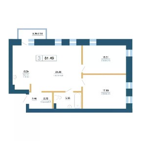 Продается 3-комн. квартира, 79,3 м²