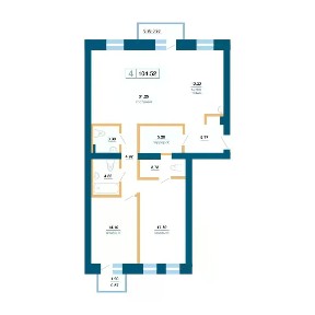 Продается 4-комн. квартира, 104,56 м²