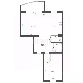 Продается 2-комн. квартира, 109 м²