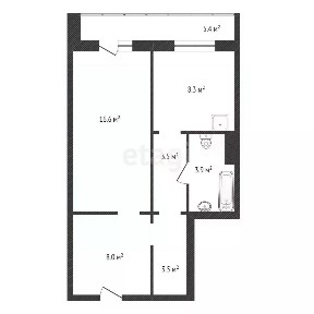 Продается 1-комн. квартира, 46,5 м²