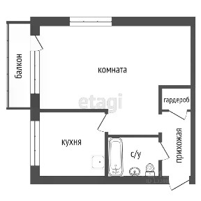 Продается 1-комн. квартира, 31,2 м²