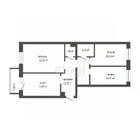 Продается студия, 34,1 м²